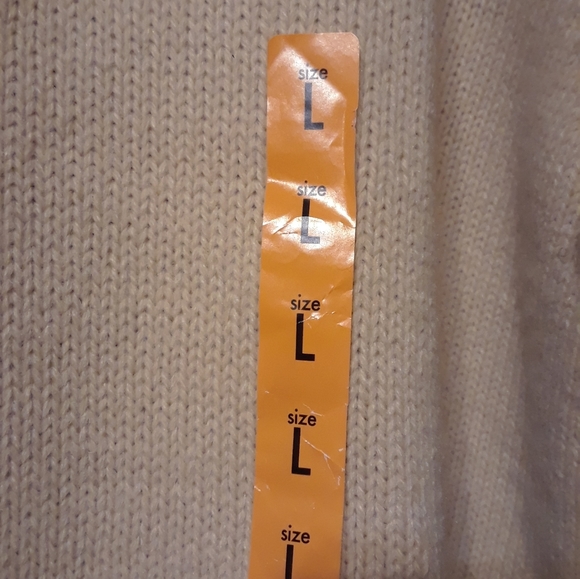 ZARA OATMEAL SWEATER size large.  New - Picture 2 of 5